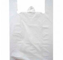 Пакет майка ПНД белая  24х(+12)х45(12мкм) 1/100/2000 шт.